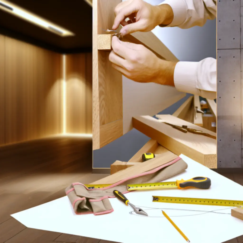 Detale rzemieślnicze w sypialni