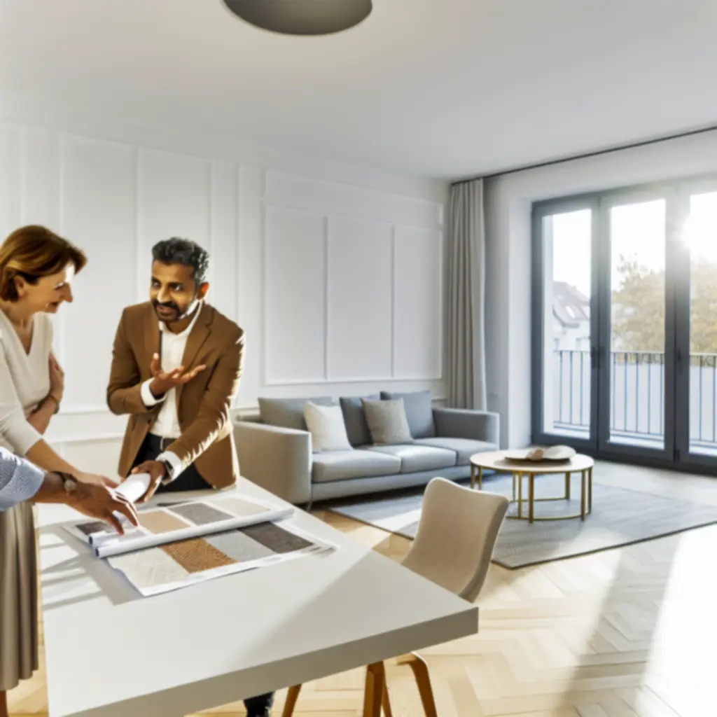 Konsultacja wstępna w nowoczesnym wnętrzu