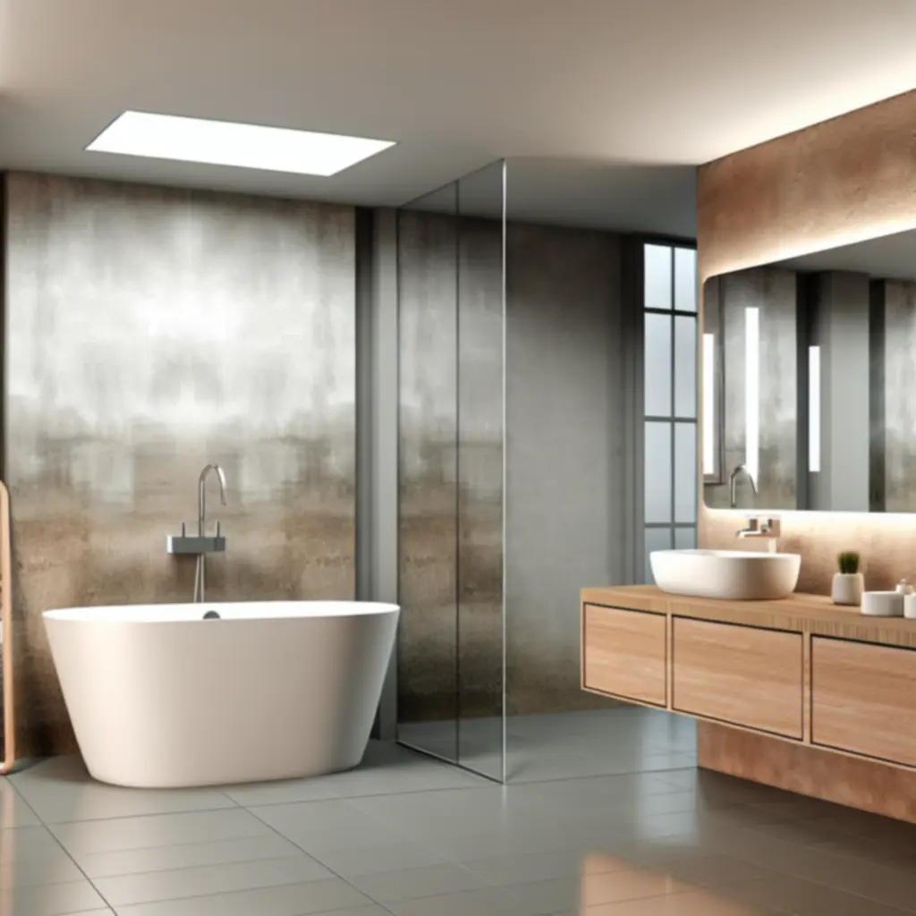 Luksusowa łazienka z wykończeniami premium